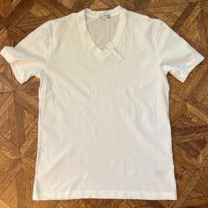 NWT James Perse white T-shirt v-neck size 0